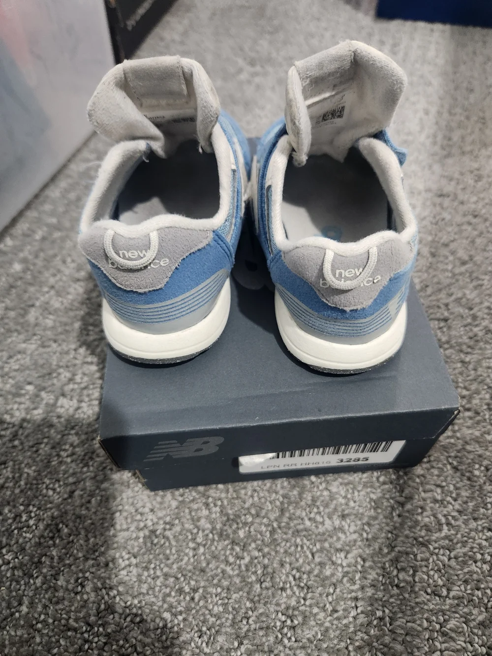 574 New Balance Hook And Loop Toddler Blue Sneakers Size 6 Wide